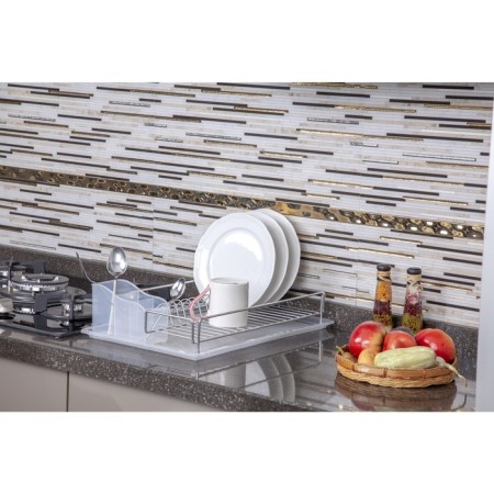 Drying for dishes and devices, with a pallet, chromium color, kb006-1