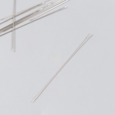 Needles for beads metal thin set 10 pcs Ø 0.45x55 mm