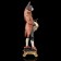 Souvenir Polystone "English Charg-Buldog Drummer with Cups" 39x12x14.5 cm