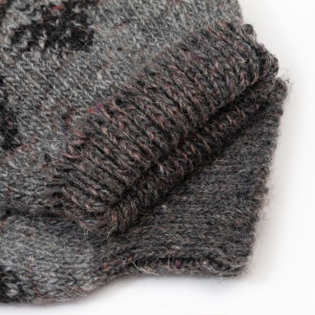 Male woolen socks "Winter-winter" color dark gray, size 27-2