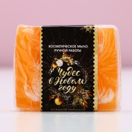 Cosmetic soap "Miracles in the New Year!" 100 g, aroma sweet almonds, 90 g-4