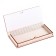 Wooden envelope "Happy Wedding Day!" blue, arrows, 17 x 8.5 x 2 cm