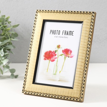 Photo frame plastic 10x15 cm "Tanzania" gold 18.7x13.7x1.2 cm-2