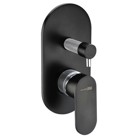 Shower mixer Wasserkraft Elbe 7441, single -leaf, without watering can, without spout, black-2