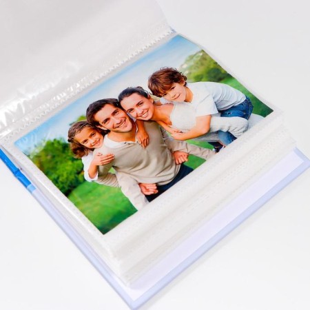 Photo album in 100 photos "Twin" Blue-3
