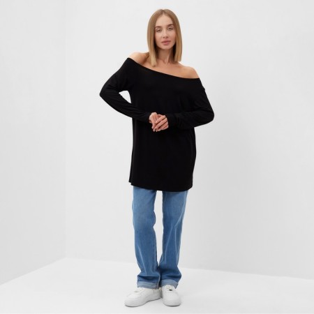 Jumper (Longsliv) on one shoulder female minku: Basic line color black, rn 50-6