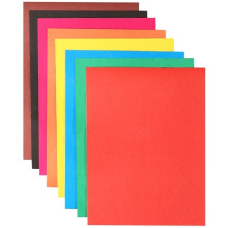 Cardboard color, A4, 8 sheets, 8 colors, non -mercenary, bilateral, in the folder, 220 g/m², puppy patrol-2