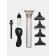 Sakura SA-5181S haircut, 3 nozzles, steel knife, battery, silver