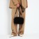 Bag Cross-Bodi with a zipper, black color