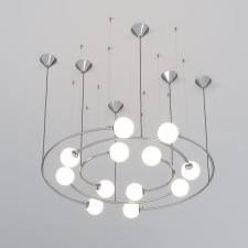 Suspended lamp in the style of loft Brook, 5W, G9, 112x113x120 cm