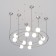 Suspended lamp in the style of loft Brook, 5W, G9, 112x113x120 cm