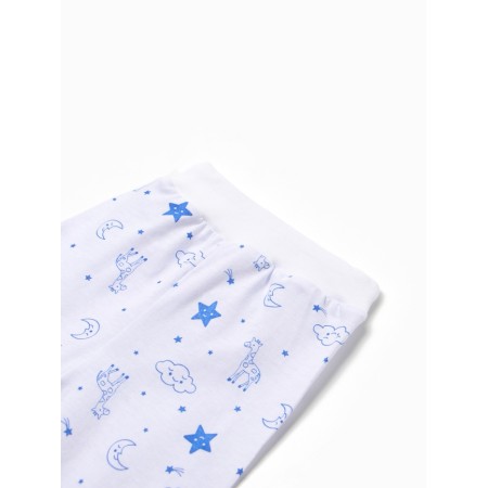 Railway with an open leg children's "giraffes", white/blue color, height 68-1