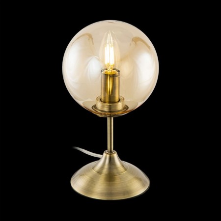 Table decorative lamp Citilux "Tommy" CL102813 15x15x28 cm, 1x40W, E14, brown color-1