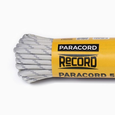 Paracord 550 reflective, nylon, gray, d - 4 mm, 10 m-2