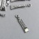Decor metal for creativity "Toothpaste" silver 4122 2.9x0.7 cm