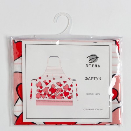 Apron "Ethel" Cat’s Love 60x65cm, 100% cotton, sarzha 190 g/m2-7