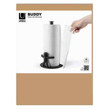 Umbra Buddy paper towels holder, black color-8