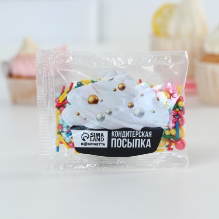 Sprinking confectionery Figure Easter "Stars": red, pink, blue, yellow, 25 g.-7