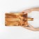 The board is cutting, for feeding on legs made of natural cedar MAGISTRO, 38 × 17 × 6.5 cm, burned