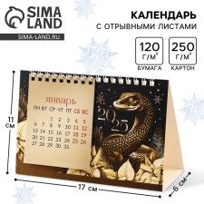 New Year. Calendar 2025 desktop with tear -off sheets 