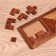 Game table puzzle 3v1 28.5x10.5x1 cm, tree shisham