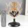 Summary Metal for 1 candle "open bud" gold, black 20.5x11.5x11.5 cm
