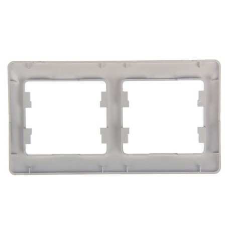 Frame "Glossa" Sche GSL000302, double, horizontal, aluminum color-1