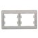 Frame "Glossa" Sche GSL000302, double, horizontal, aluminum color