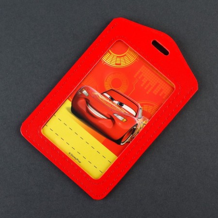 Badge case, leatherette, cars