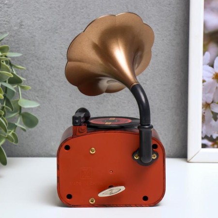 Musical Mechanical Mechanical "Gramophone" 17x9.5x9.5 cm-2