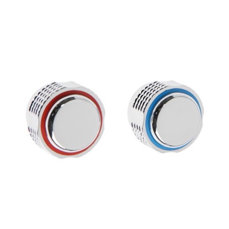 Handle on the Zein Z004 mixer, round, for a crane-box with a rod under a square, plastic, chrome