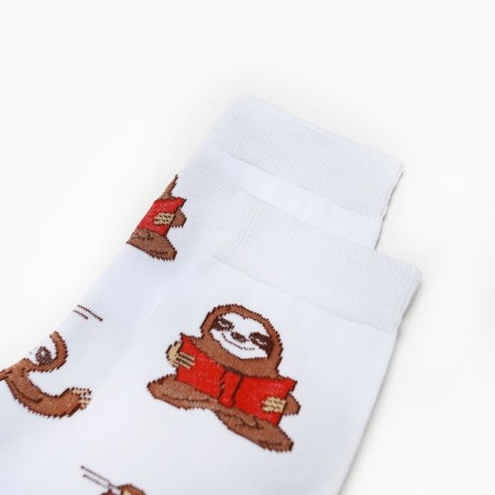 Men's socks "Lazice", white color, rr 25-27-1