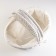 Wicker basket: 41x31x19/35 cm, white, willow