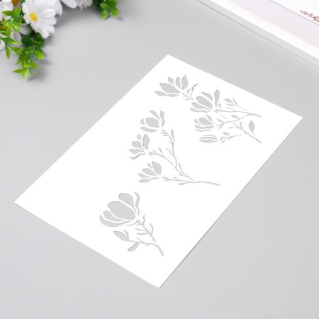 Magnolia stencil 24x16 cm-1