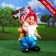 Garden figure "Dwarf with a sign" 18x32x51cm
