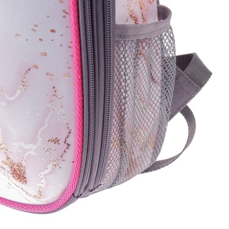 School frame 38 x 30 x 16 cm 8211B ergonomic back "September 1: Marble", pink-8