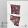Hanging "rhombus" chain mail, large, colored flowers, 9 cm
