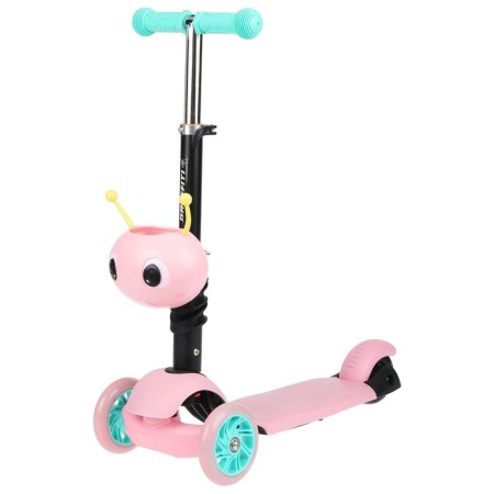 Scot 2 in 1 with Graffiti Kids basket, Pu Pu 120/75 mm, pink color-3