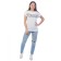 Female T -shirt, size 44, white color