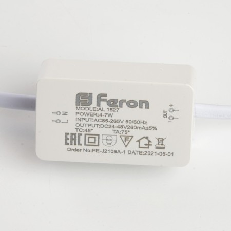 The LED LED lamp Feron AL1527, IP20, 5 W, 95x95x30 mm, white color-5