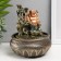 Table fountain with backlight "Hothee at the waterfall" 22.5x16x16 cm