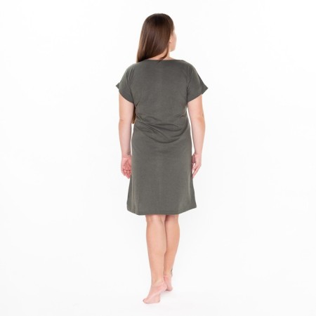 Homemade dress, khaki color, size 54-3