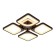 LED ceiling LED with Ambrella Light, Original, Fa442, 4XLED, 78 W, 5850LUM, 3000-6400K, Coffee color