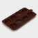 Form for decorations of the share "Easter", silicone, 18.8 × 10 × 1.5 cm, 8 cells, brown color