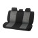 Autoshekhli universal Nova Bright, black with gray inserts, jacquard, 11 items