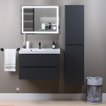 Mirror Uperwood Tanos, 80x80 cm, LED backlight, sensory switch, anti -recovery-3
