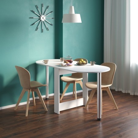 Folding table "SP-17", 916 (1574) × 674 × 740 mm, white color
