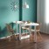 Folding table "SP-17", 916 (1574) × 674 × 740 mm, white color