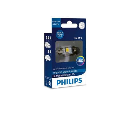 LED LED PHILIPS 12 V, SV8.5-43/11, 1.0 W, 6000K, X-TREME VISION-1
