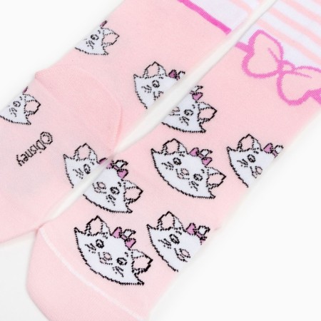 Children's tights "Marie", cats aristocrats, height 92-98 cm, white/pink color-1
